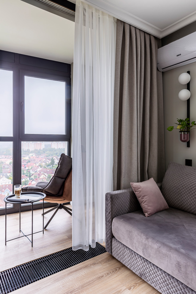 В сиреневых тонах (3-х комнатная квартира 66,7 м²)