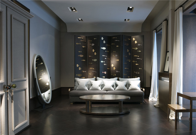 Design ideas for a contemporary living room in Milan.