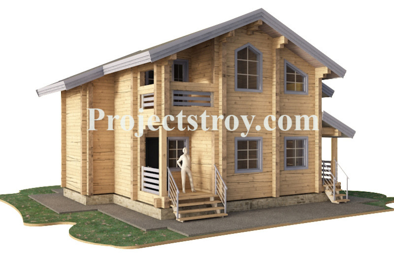 Деревянный дом из клееного бруса