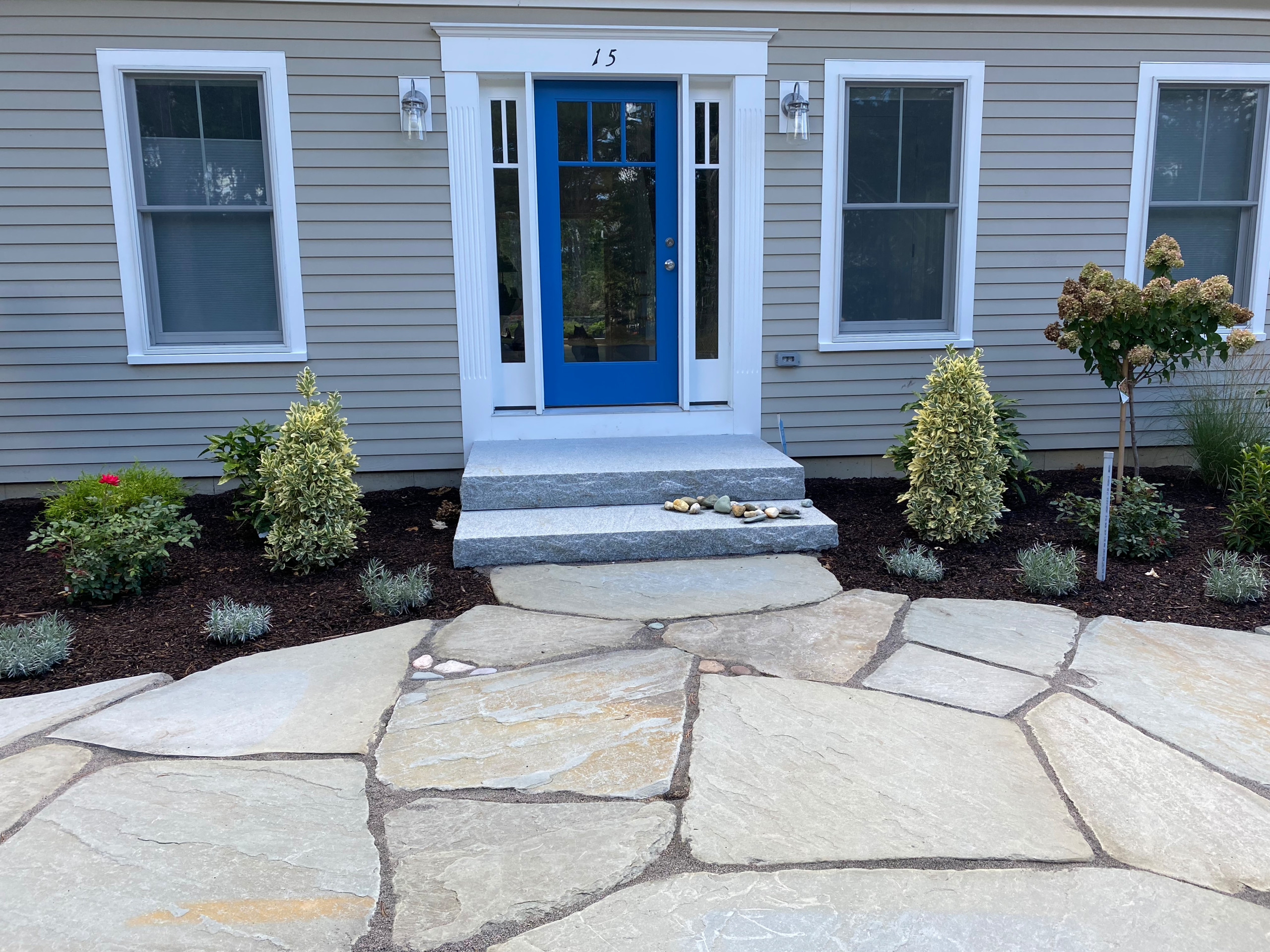 Front Entry Stone Steps