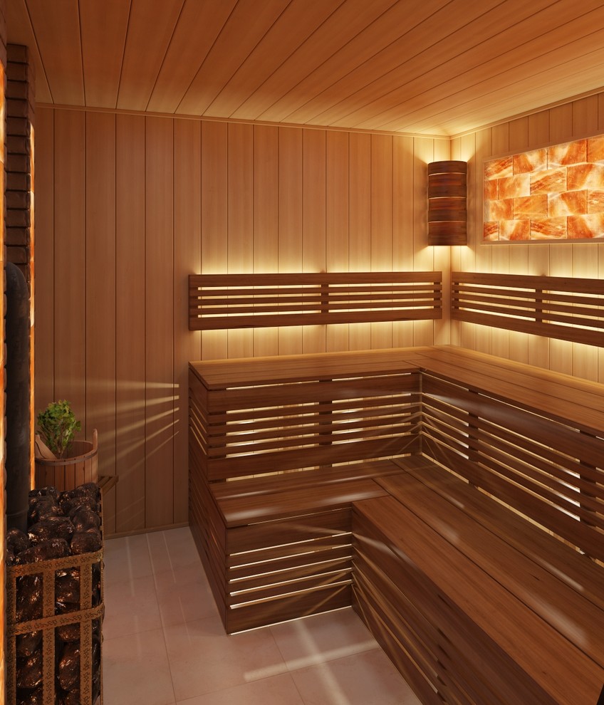 Баня в скандинавском стиле