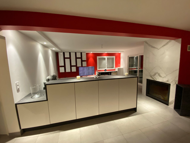 R&eacute;novation compl&egrave;te d'un salon trendy-dagligstue