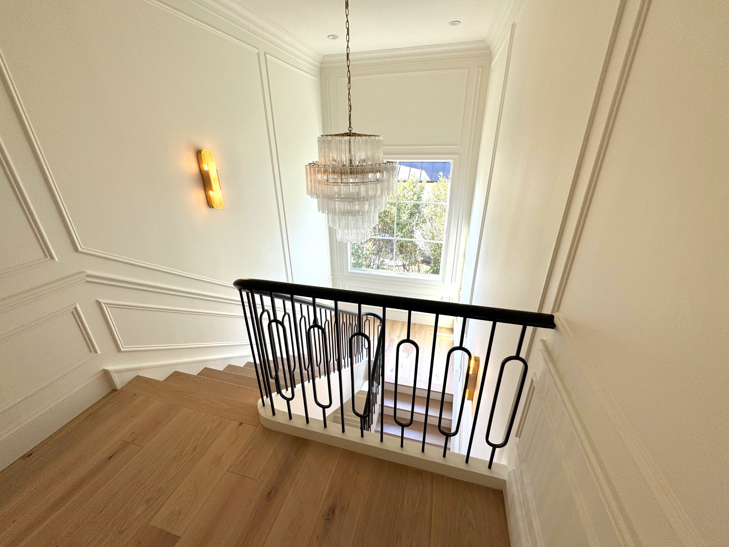 134_Stunning Straight Stair with an Elliptical Twist, McLean, VA 22101