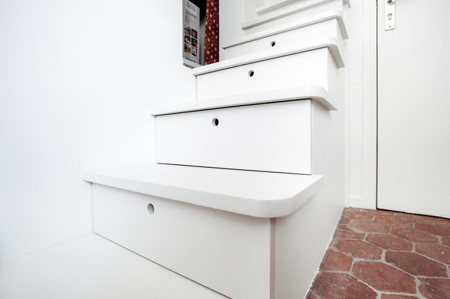 Trois pi&egrave;ces en douplex /transformation et amenagement mid-century-wohnbereich