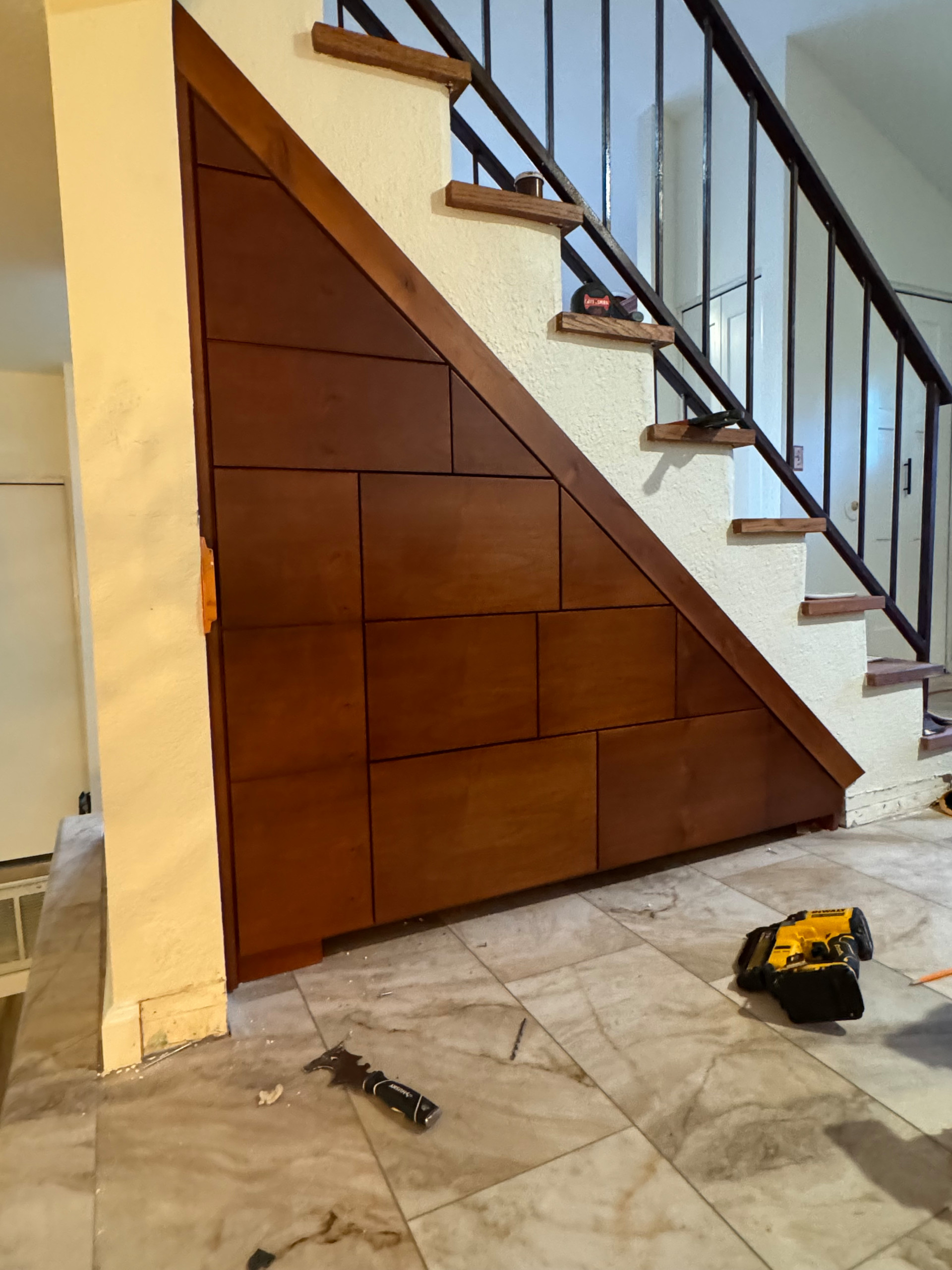 Custom Under-Staircase Cabinetry