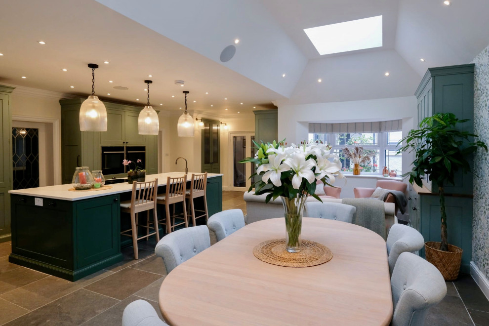 Beautiful Sage Open Plan Kitchen