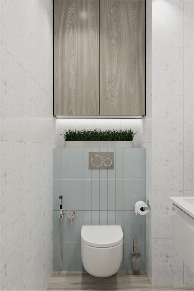 Маленький туалет минимализм