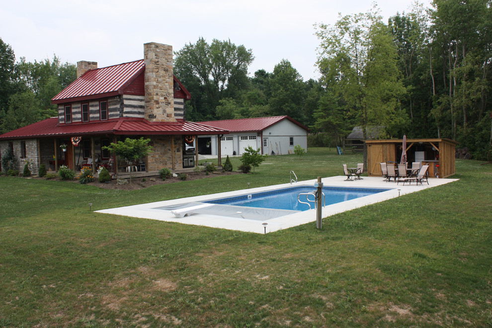 Pool - concrete and rectangular pool idea