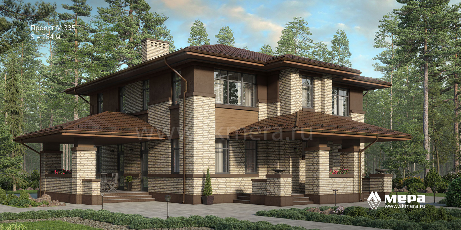 Проекты коттеджей в стилистике Ф.Л.Райта.