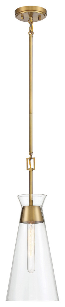 Lakewood Pendant in Warm Brass