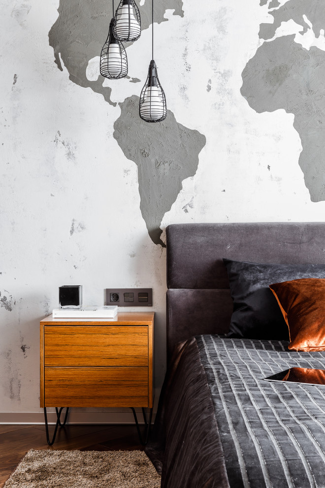 Фото спальни реализованного проекта квартиры ЖК "Центральный"