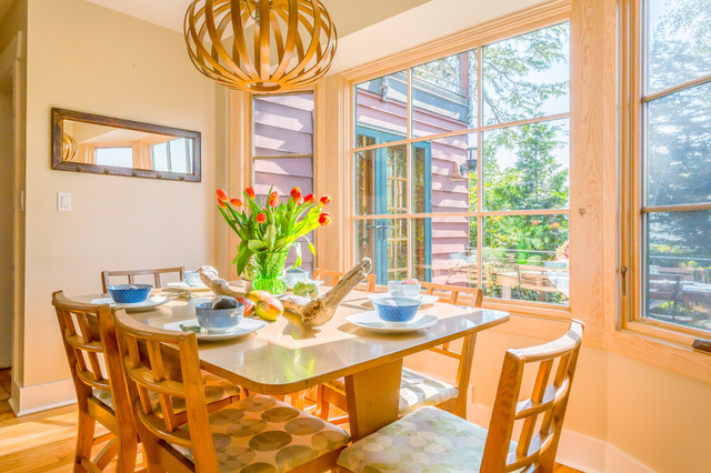West Seattle Waterfront Retreat beach-style-dining-room