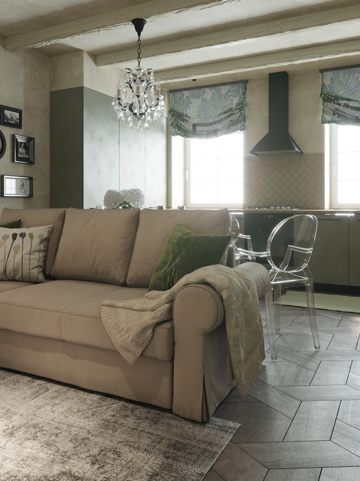 Визуализация  гостинной таунхауз жк "Орловъ"