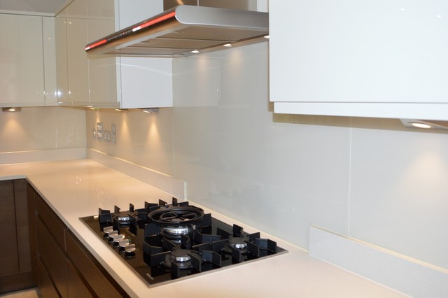 Ivory Palace Dulux Colour Glass Kitchen Splashback Modern