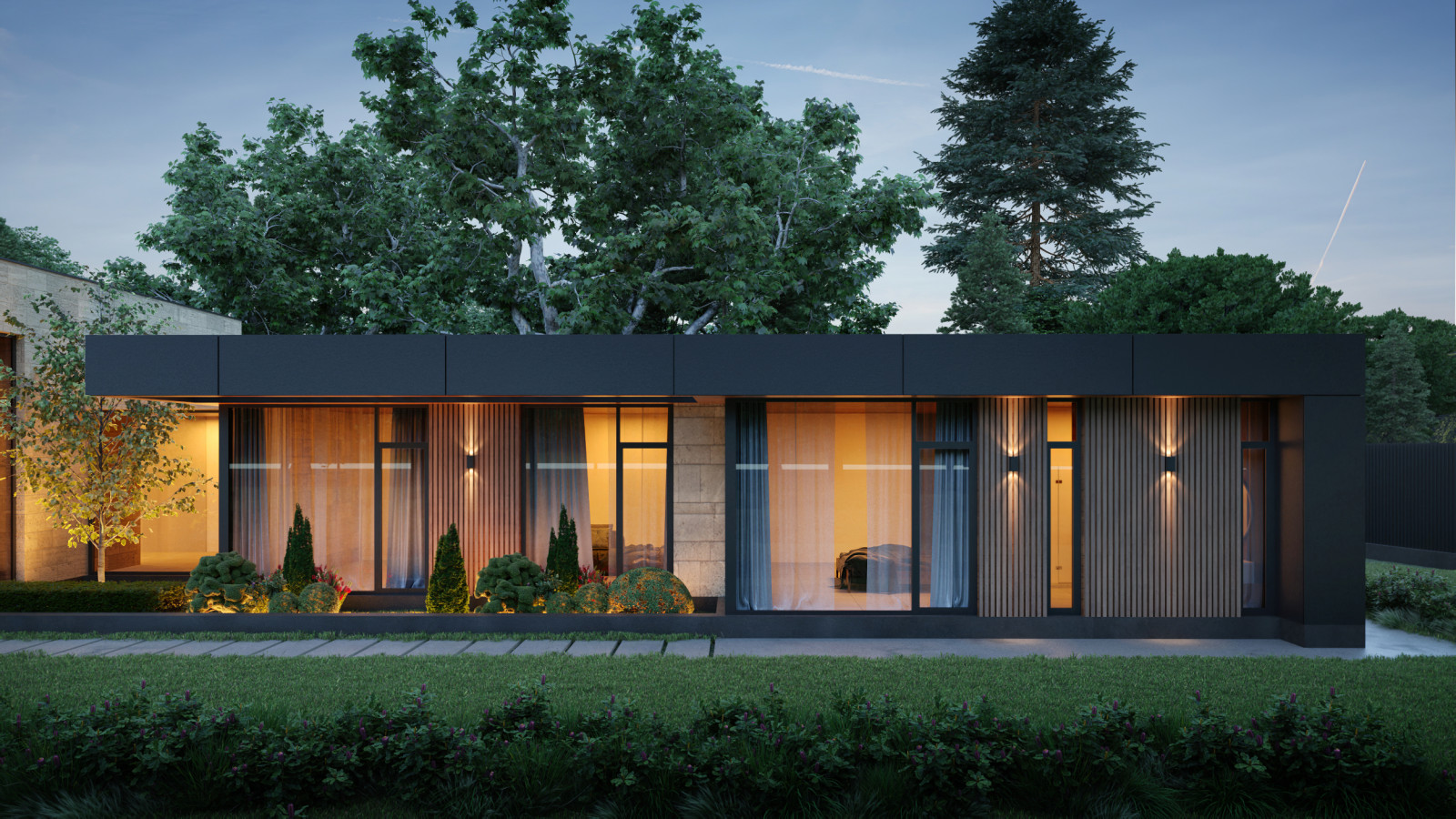 Проект одноэтажного индивидуального жилого дома. МО, Одинцовский р-н, д. Чигасов