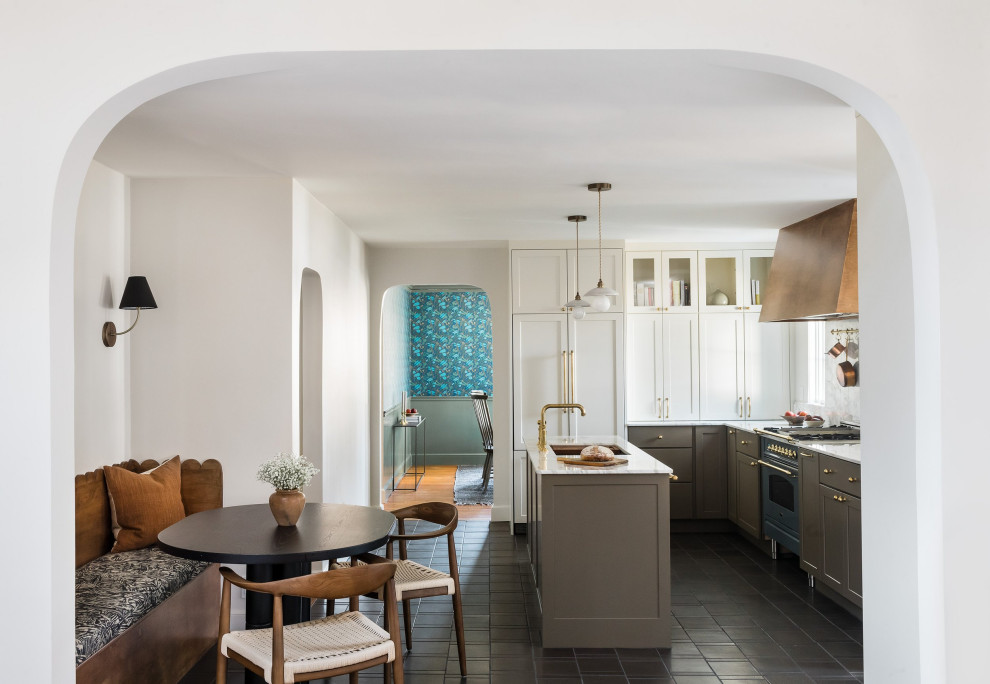 Wellesley, MA Colonial - Transitional - Kitchen - Boston - by Shannon ...