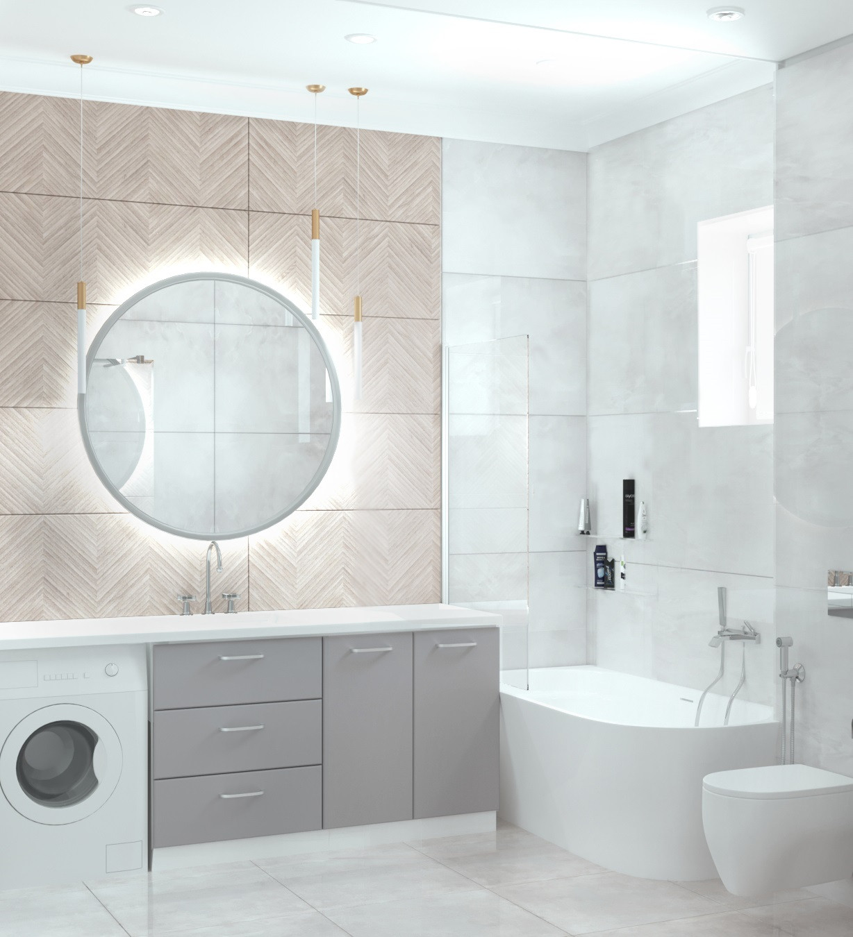 Дизайн частного дома в стиле неоклассика с элементами арт-дэко