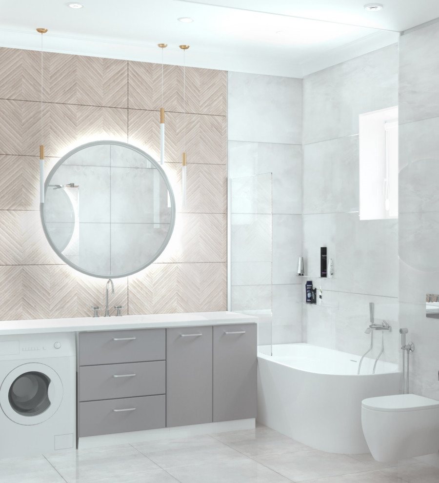 Дизайн частного дома в стиле неоклассика с элементами арт-дэко