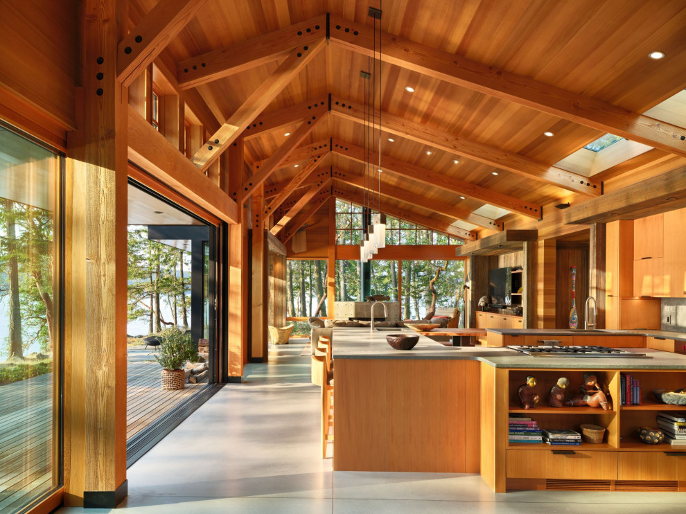 Kitchen - modern kitchen idea in Seattle