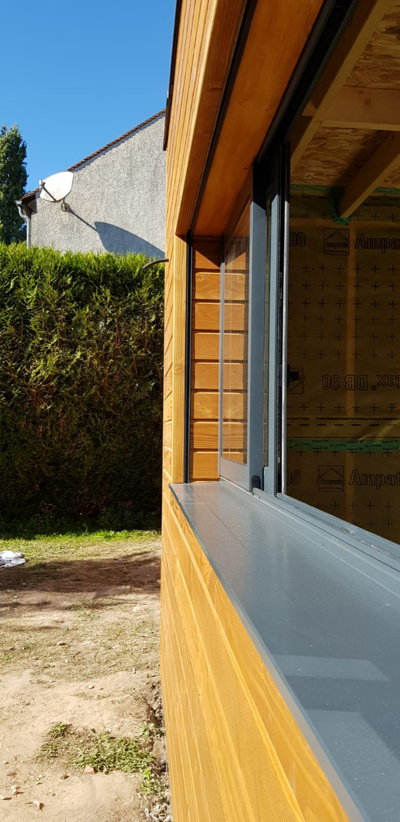 Extension en ossature bois d'une maison individuelle