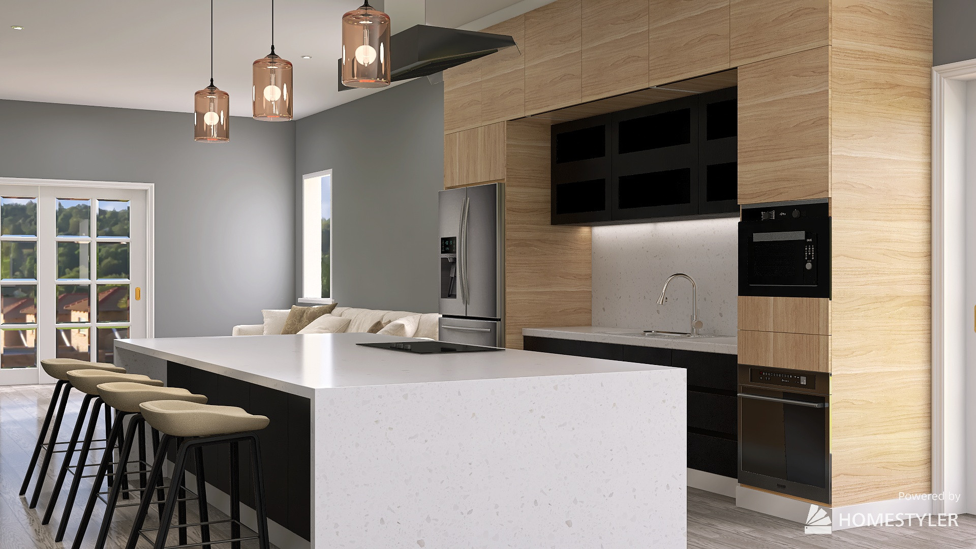 wood lovers kitchen!