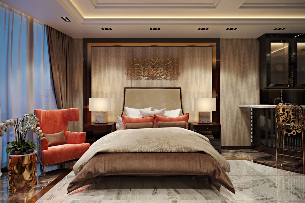 Bedroom - transitional bedroom idea in Edinburgh
