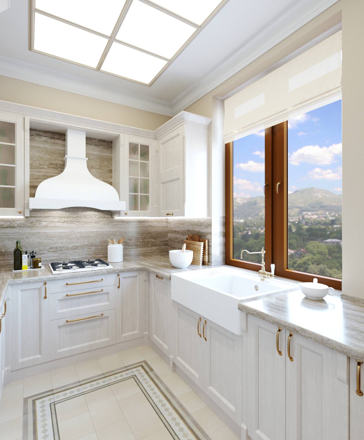 Проект кухни-гостиной в сталинском доме