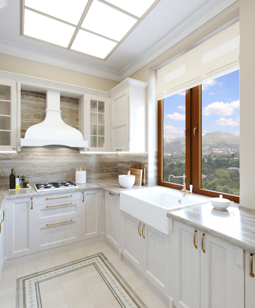 Проект кухни-гостиной в сталинском доме