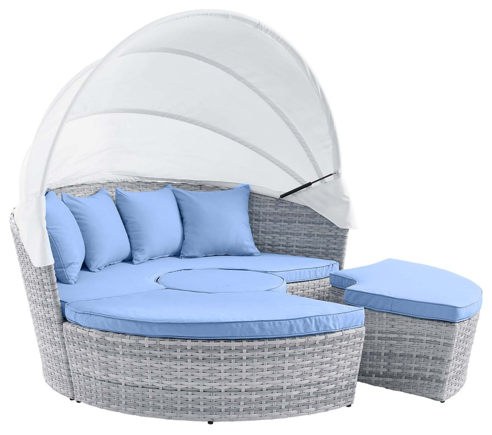 Modway Scottsdale Canopy outdoor Patio Daybed Tropical Outdoor