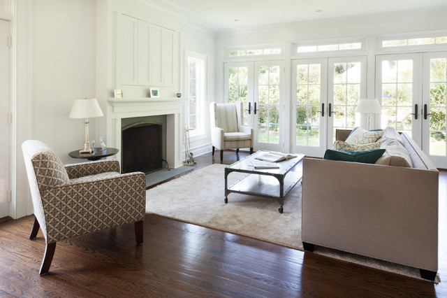 East Hampton Beach House maritim-vardagsrum