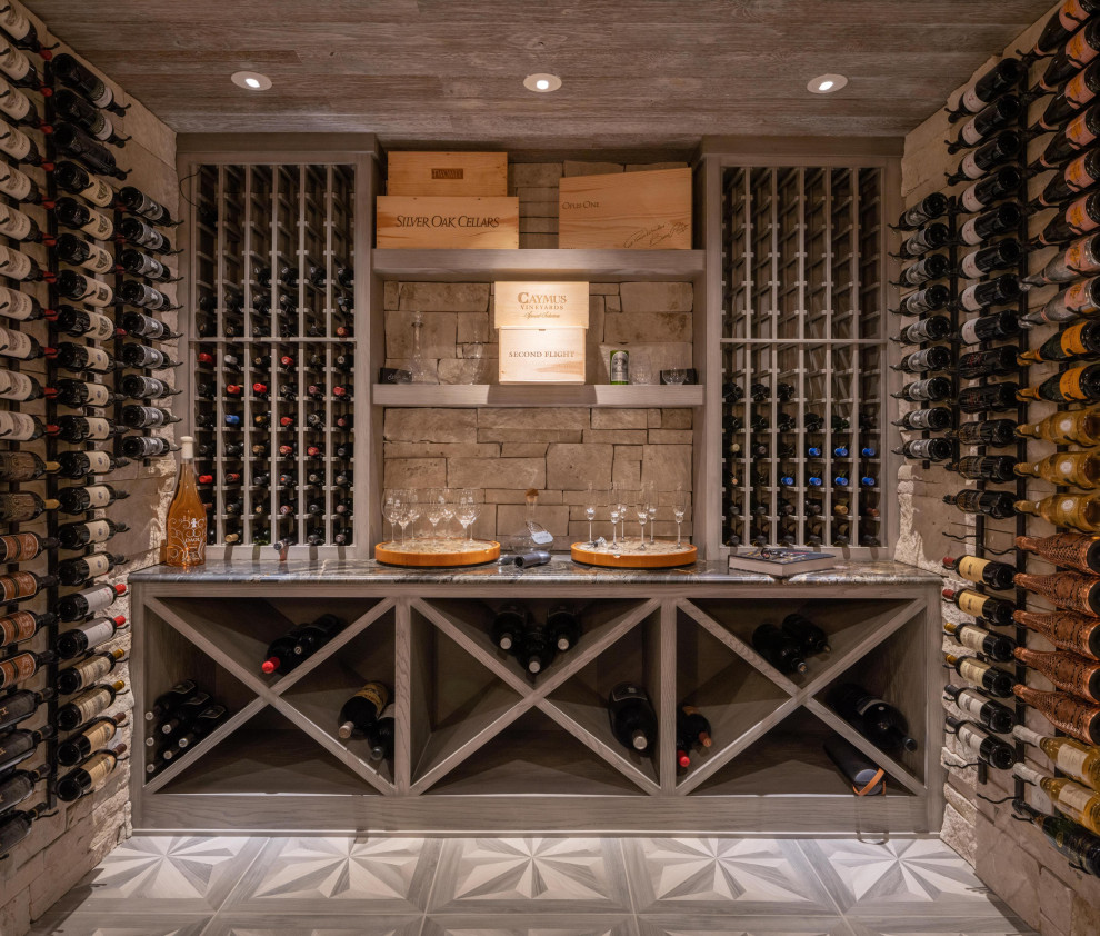 Photo of a traditional wine cellar in Nashville.