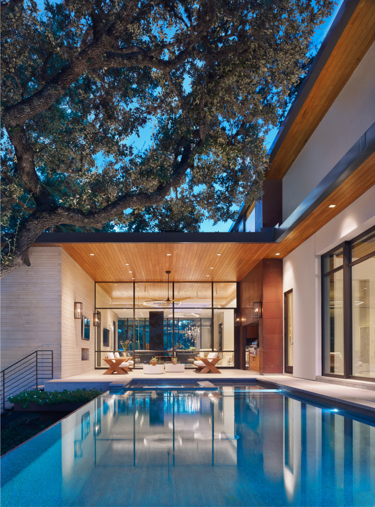 Pool - contemporary pool idea in Austin