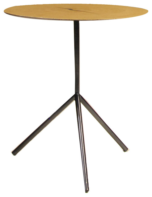 Oakley End Table Oak Veneer With Black Iron Legs Midcentury Side Oakley End Table Oak Veneer With Black Iron Legs Midcentury Side Tables And By Mobital Usa Inc