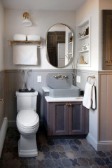 62-Square-Foot Bathroom and Laundry Room in One