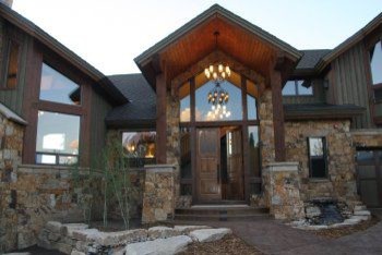 Inspiration for a rustic home design remodel in Orange County