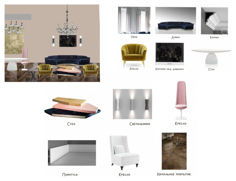 Фото предметов мебели для скетча