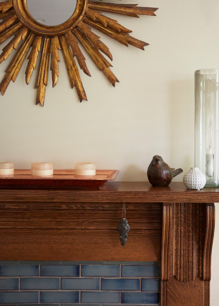 Transitional home design photo in Chicago