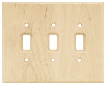 Liberty Hardware 126796 Wood Square WP Collection 5.67 Inch Switch Plate