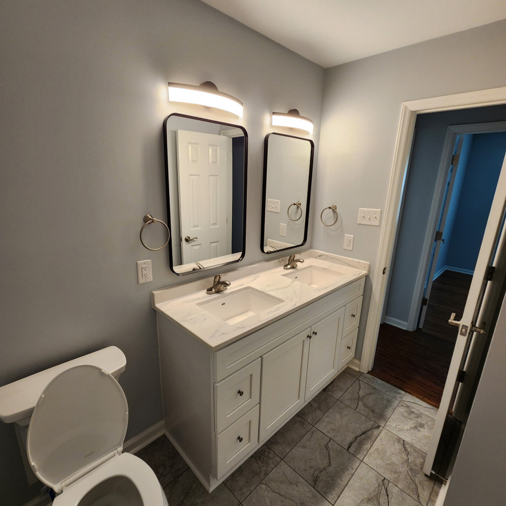 Guest Bathroom Remodel with Double Vanity – Rock Hill SC