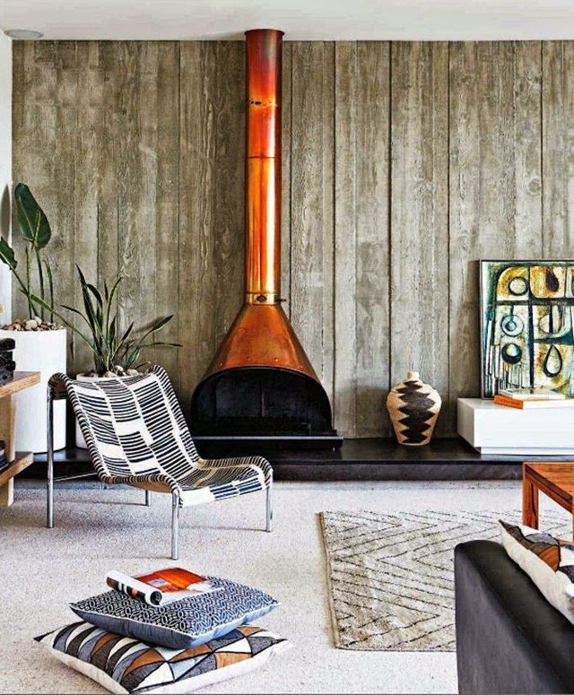 Copper fireplace/stove