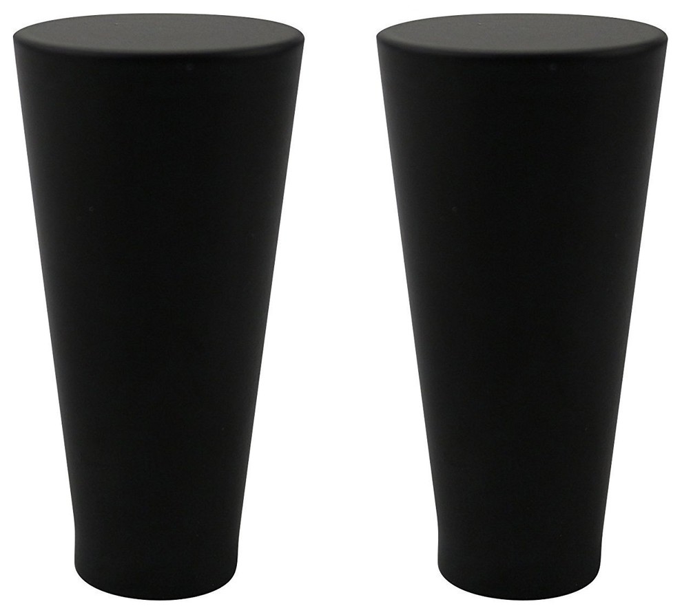 Urbanest Set Of 2 Zario Lamp Finial, 2", Black