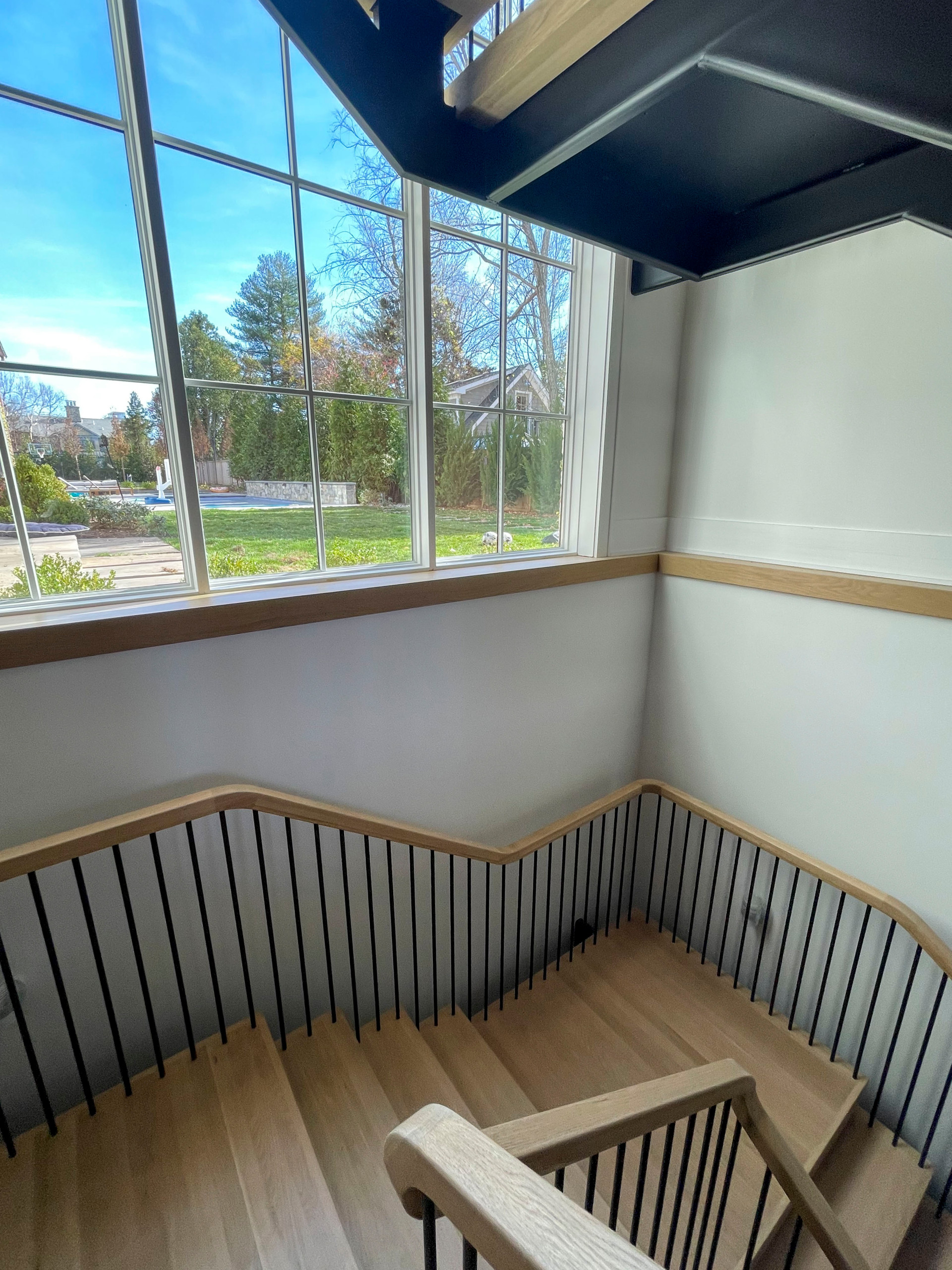 96_Dramatic cantilevered no-riser staircase, Bethesda, MD 20814