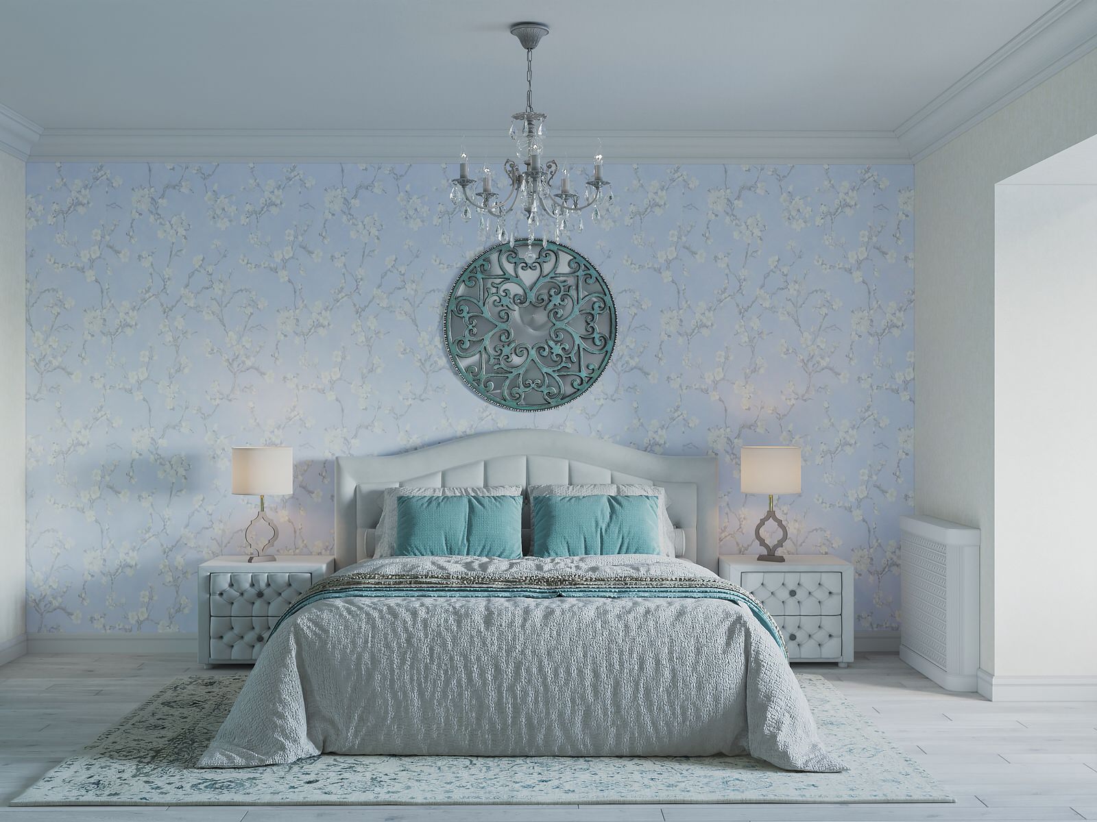 Дизайн интерьеров спальни в г. Нижний Новгород в ЖК Пражский квартал