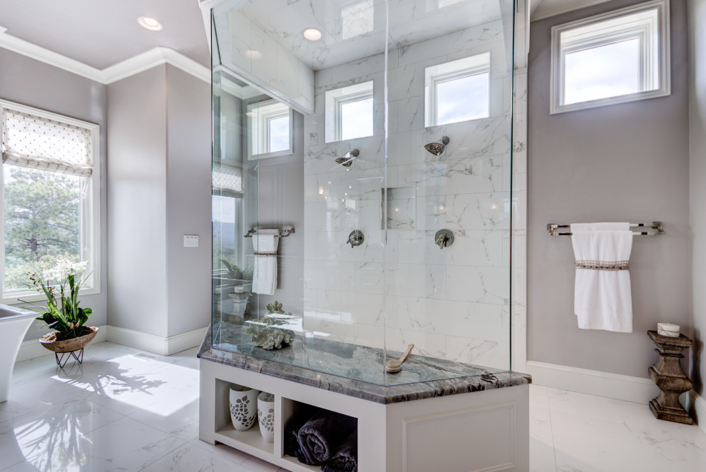 Home design - transitional home design idea in Denver