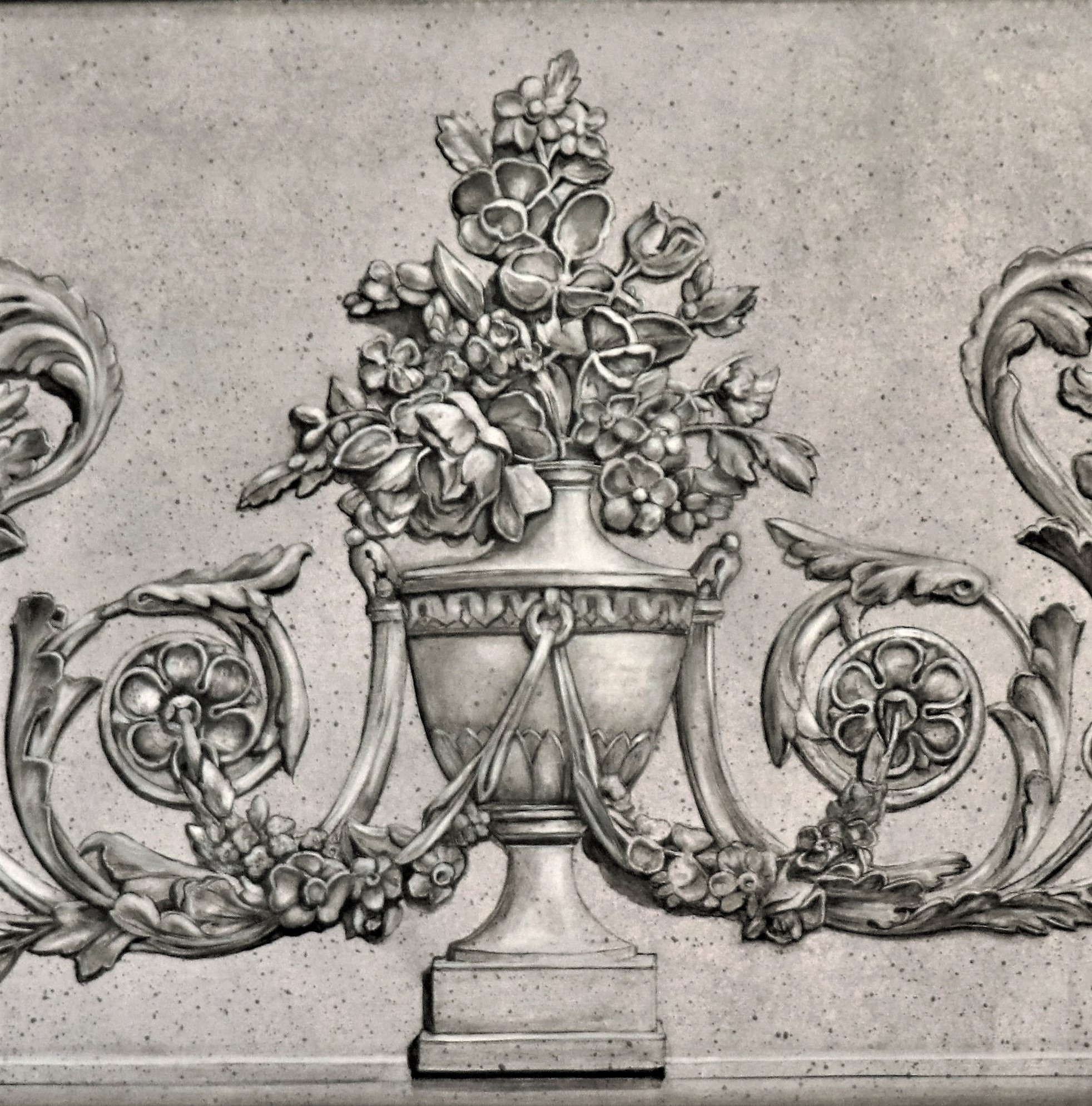 Grisaille Motif historique style louis XVI / César Daly Arch