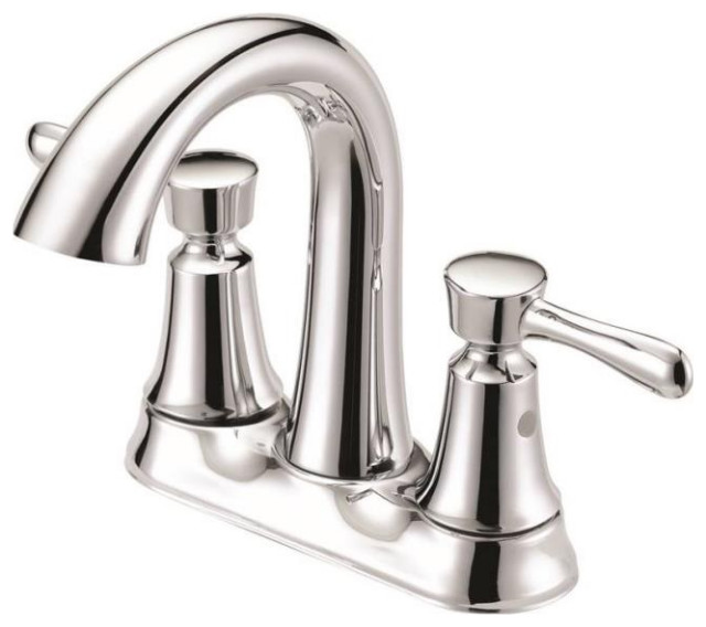 Boston Harbor F51b0035cp Two Handle Lavatory Faucet Chrome Contemporary Bathroom Sink Faucets By Life And Home Houzz