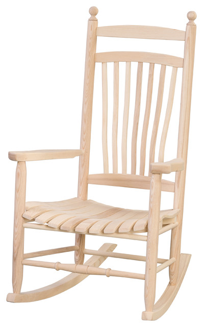 Outdoor Hardwood Ash Breezy Acres Fanback Rocking Chair