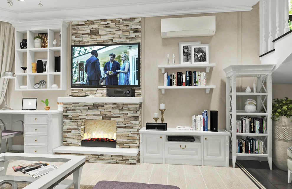 Гостиная и столовая в современном стиле