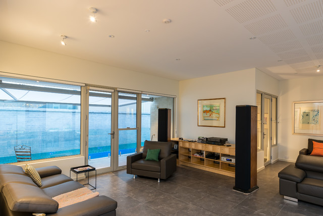 North Adelaide // Custom Built Home trendy-dagligstue