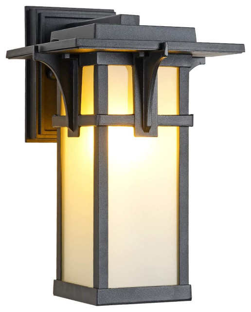 Industrial Outside Wall Lights Modern Glass Exterior Light Fixture